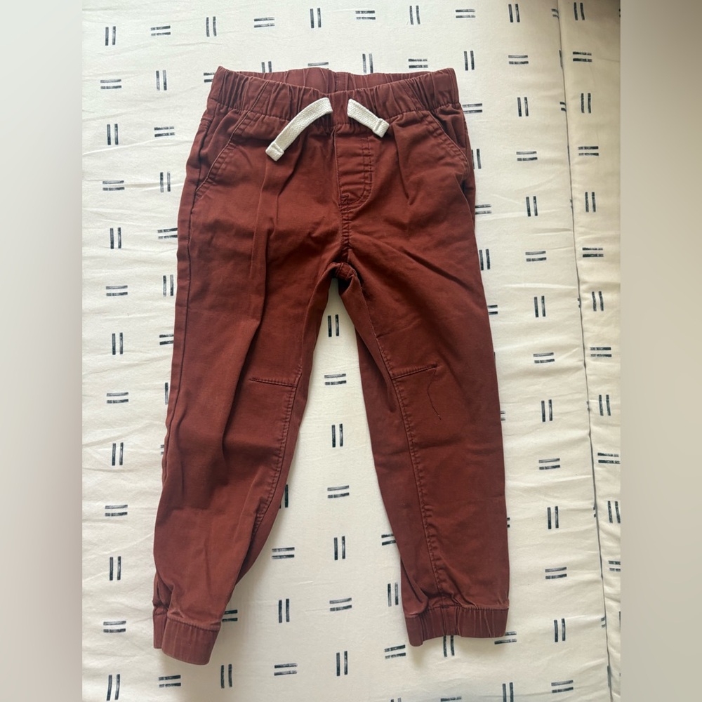 Cat & Jack Toddler Boys Woven Jogger Pants Cotton Spandex Elastic Waist Pockets